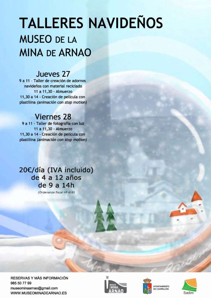 Museo Mina de Arnao. Talleres navideños.