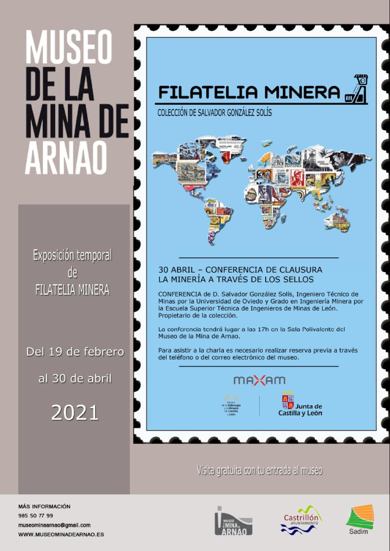 Cartel Exposición Filatelia Minera