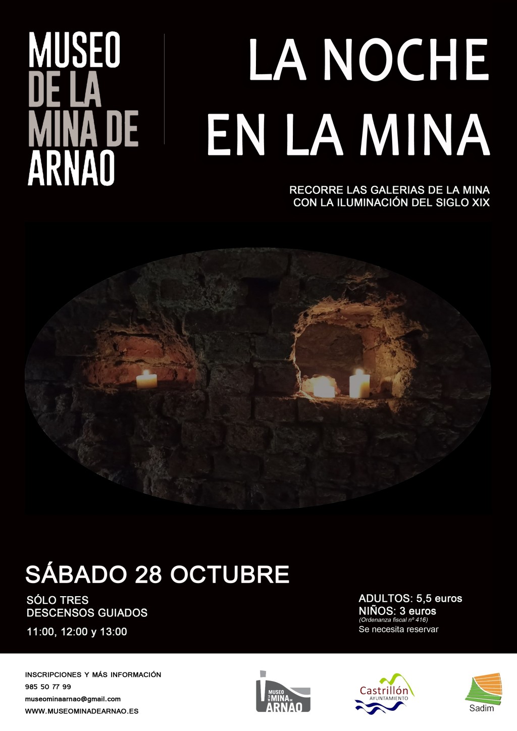CARTEL NOCHE EN LA MINA OCT 2023